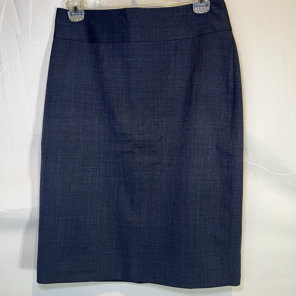 Banana Republic Navy Skirt Womens Size 2 Blue Straight Pencil Professional